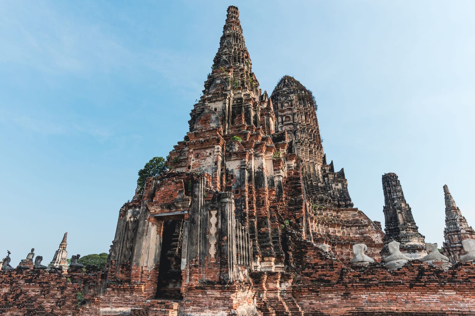 Ruins of Wat Chaiwatthanaram in Ayutthaya